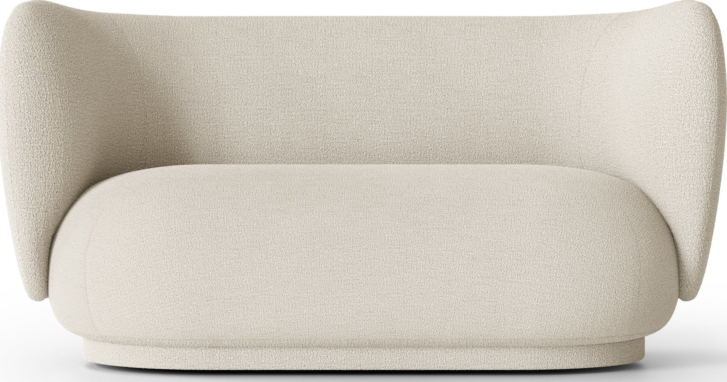 Sofa dwuosobowa Rico Bouclé kremowa