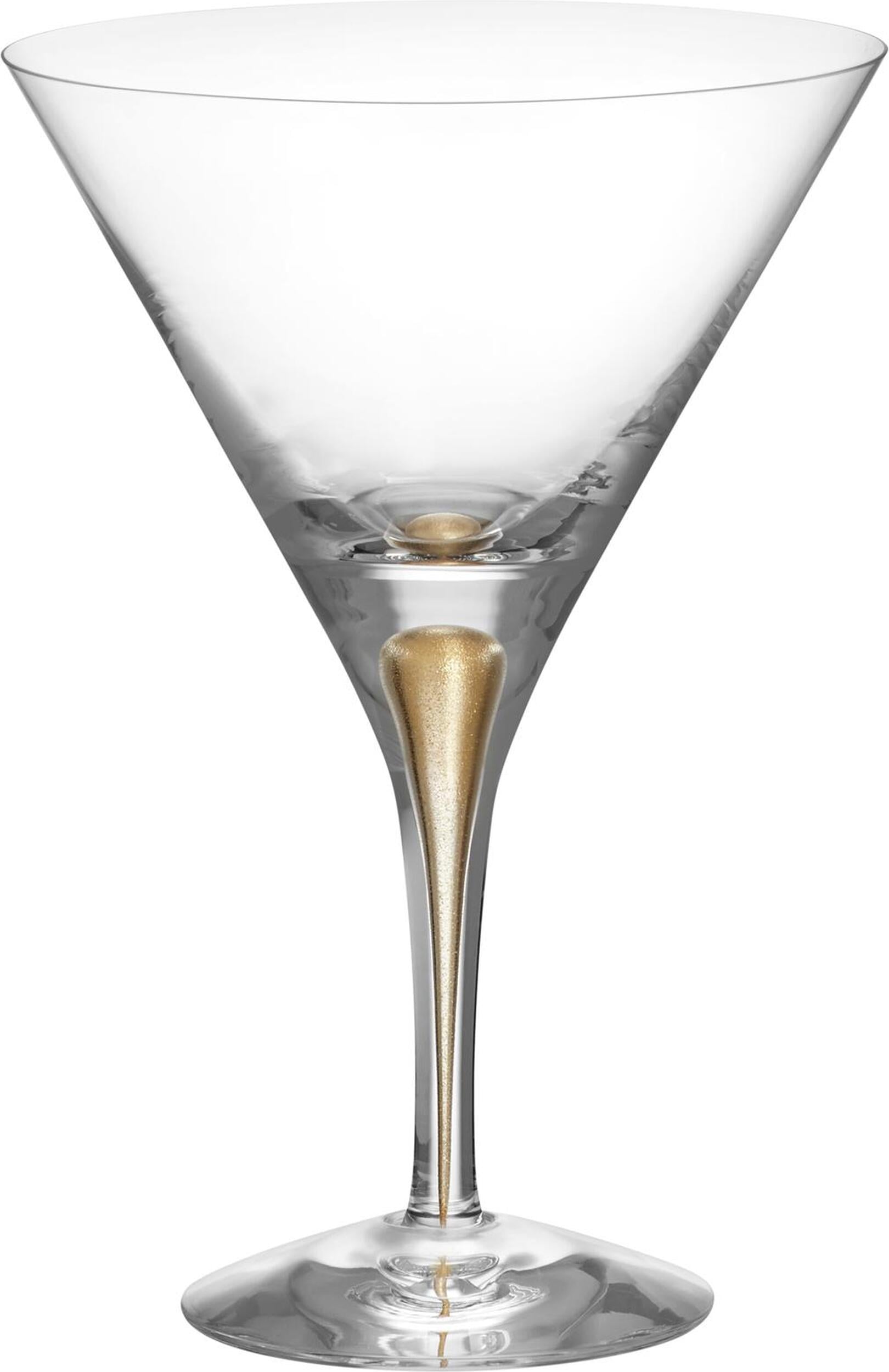Kieliszki do martini Intermezzo 250 ml złote 2 szt.