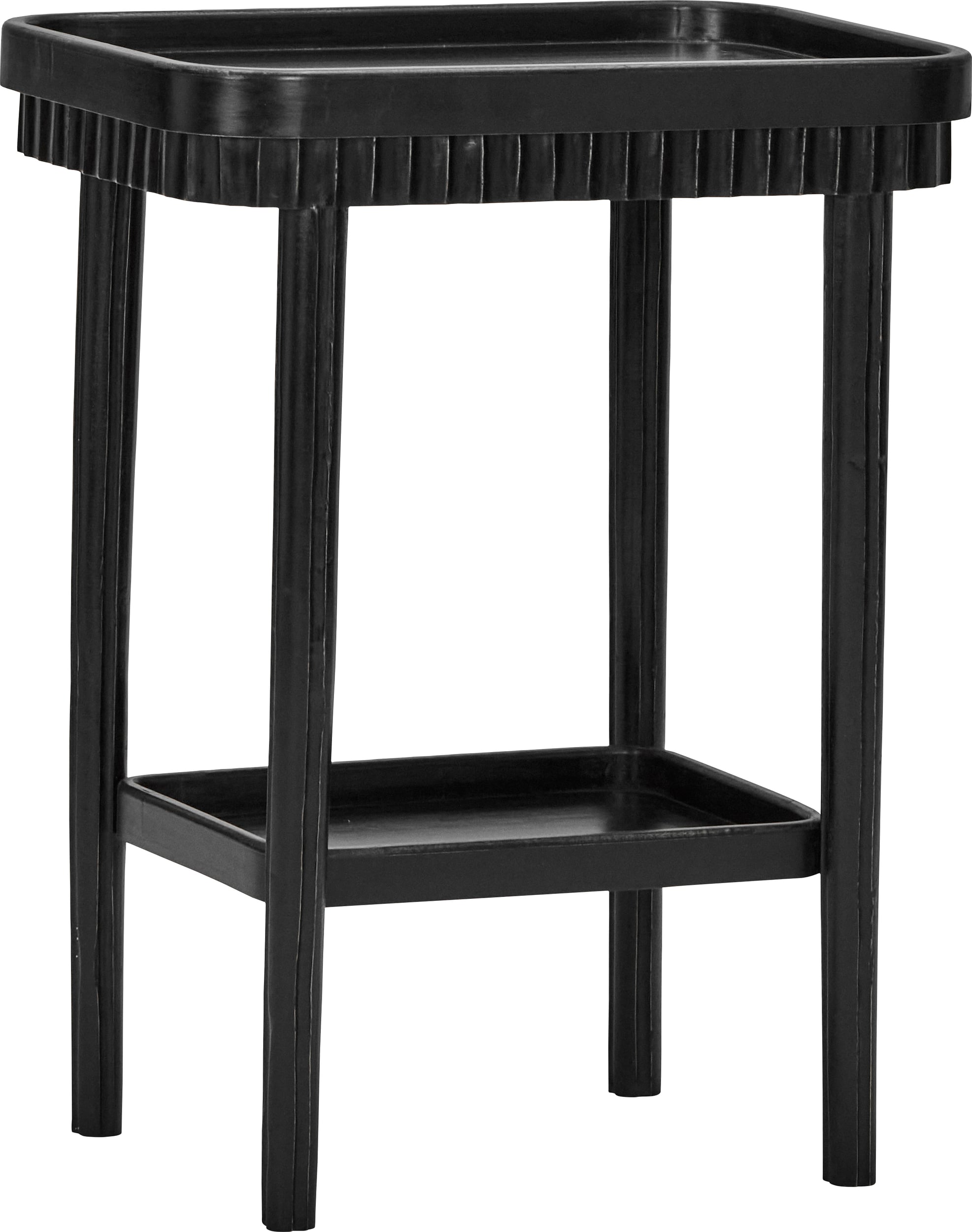 Stolik boczny dwupoziomowy HDMesa 78 cm czarny