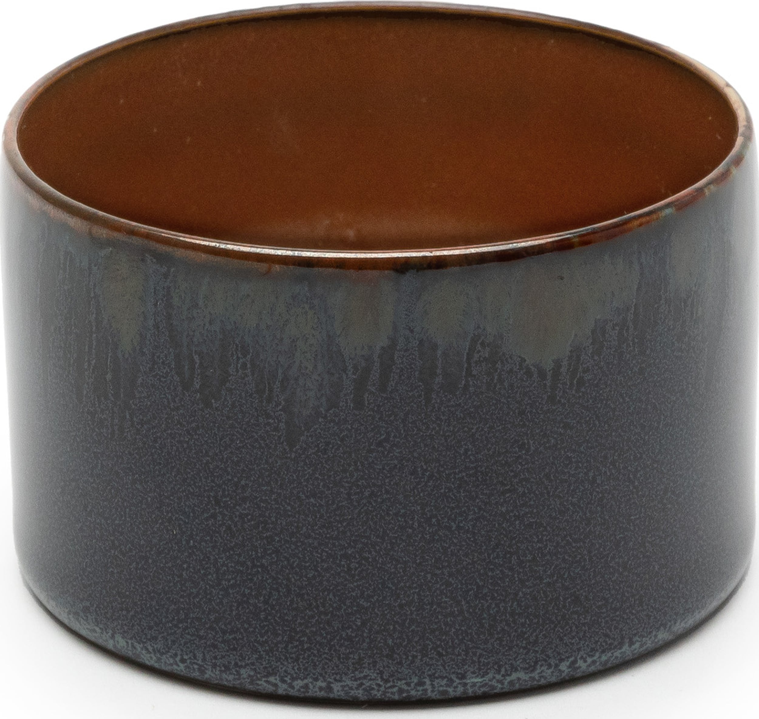 Kubek Terres de Rêves niski 160 ml granatowo-czerwony
