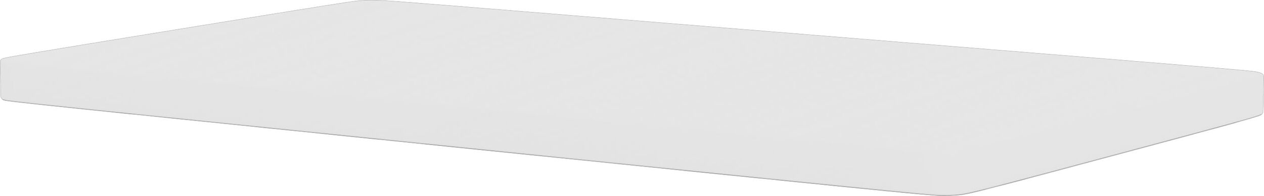 Blat MDF do systemu modułowego Panton Wire 34 8 x 18 8 cm zgaszona biel
