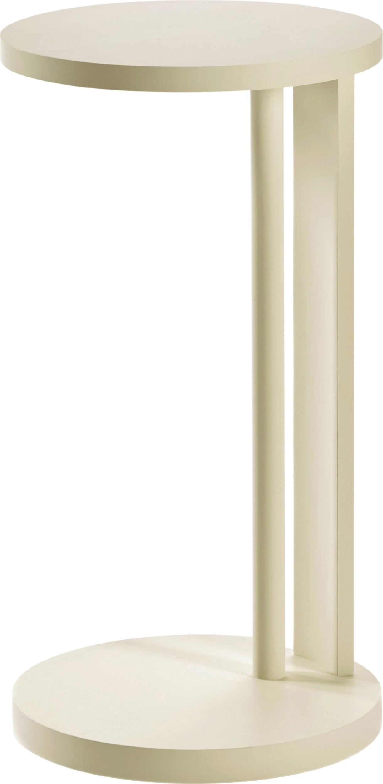 Stolik boczny Aura 72 cm kremowy drewno bukowe