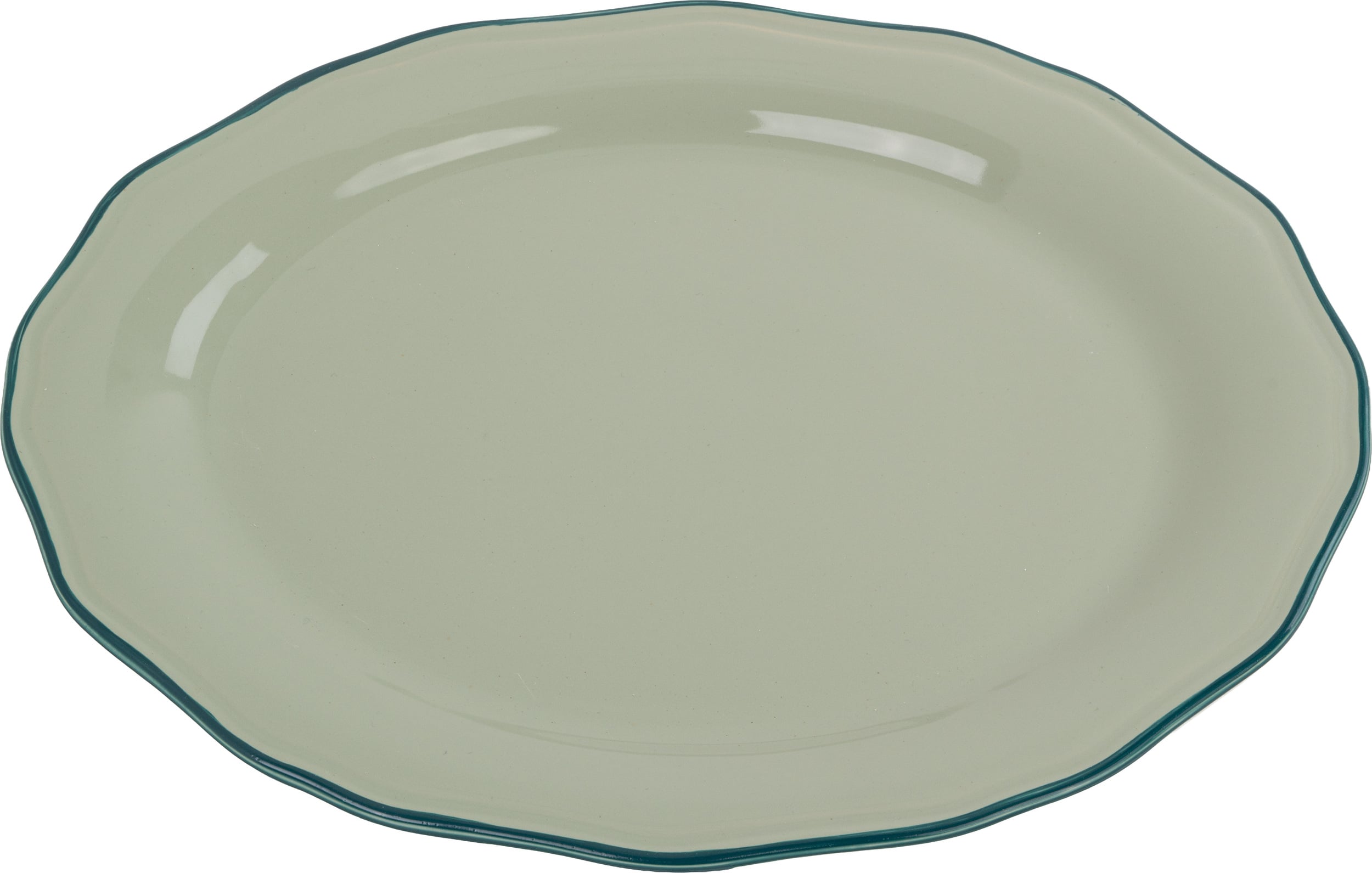 Talerz Asolo owalny 38 cm zielony