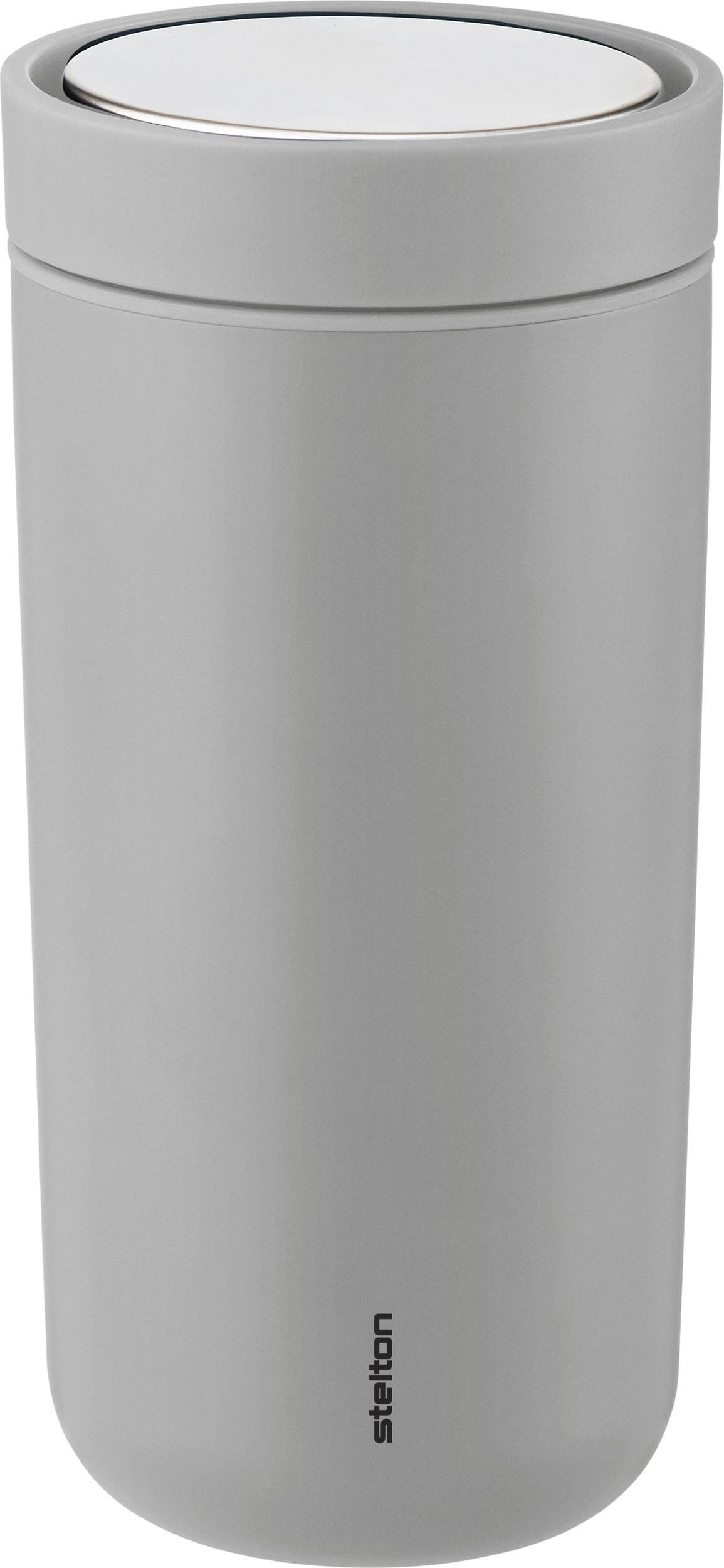Kubek termiczny To-Go Click 400 ml matowy jasnoszary z podwójnej stali