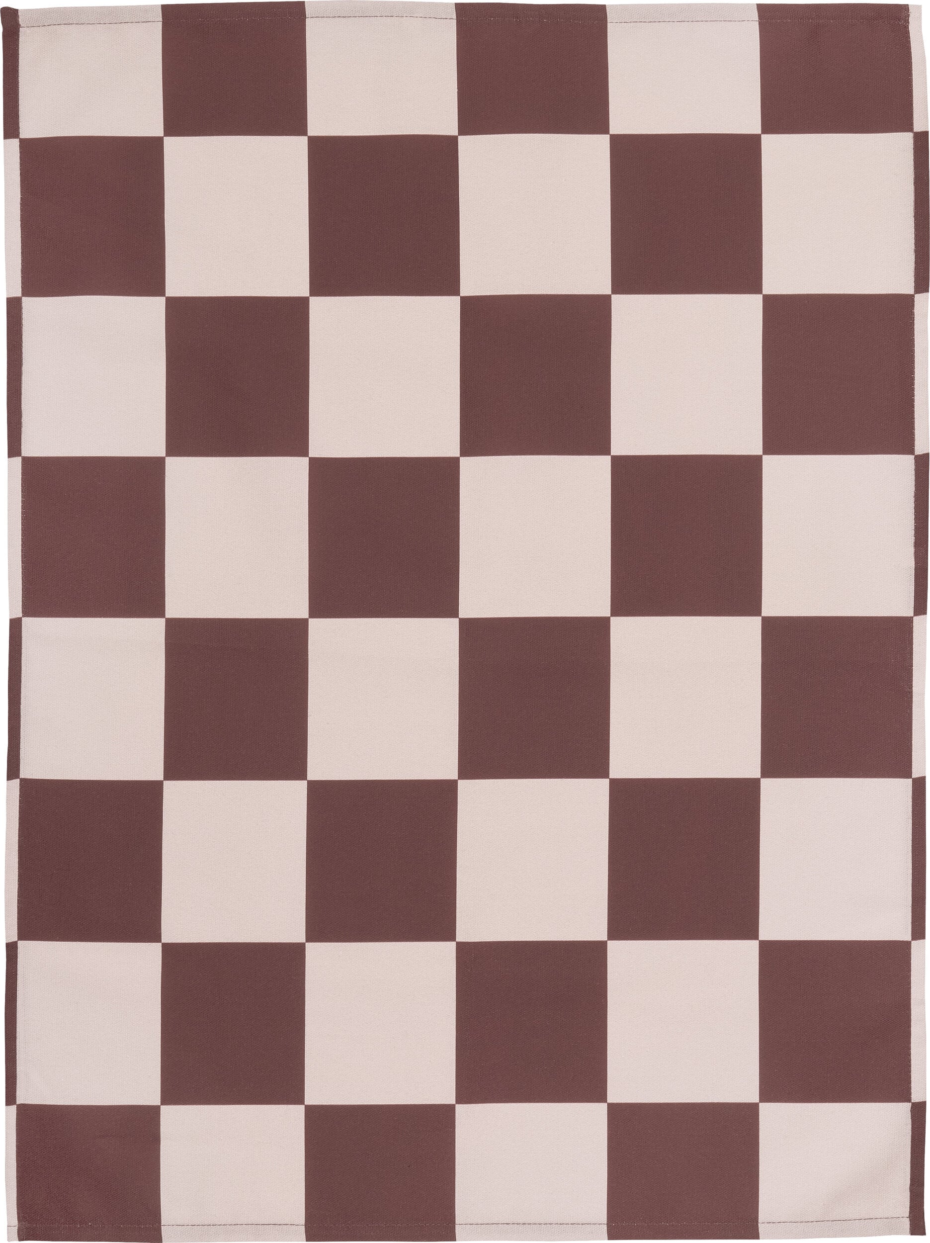 Ścierka kuchenna Checks & Stripes 50 x 65 cm brązowo-różowy