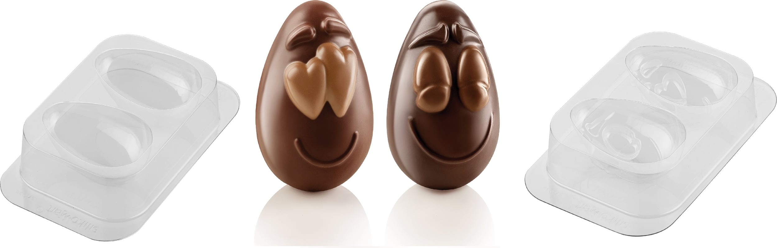 Forma do czekolady Smiling Eggs