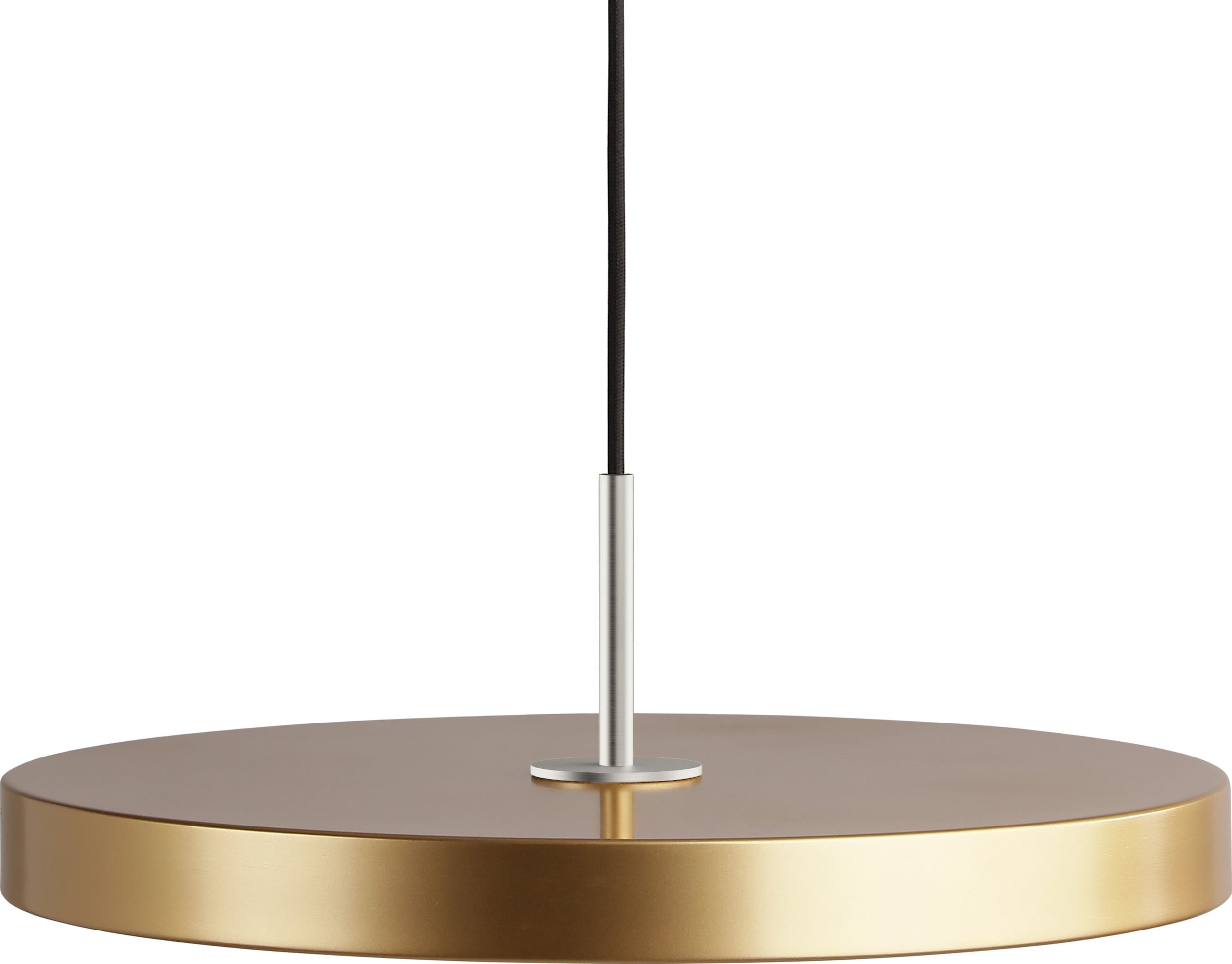 Lampa wisząca Asteria złota ze srebrnym mocowaniem