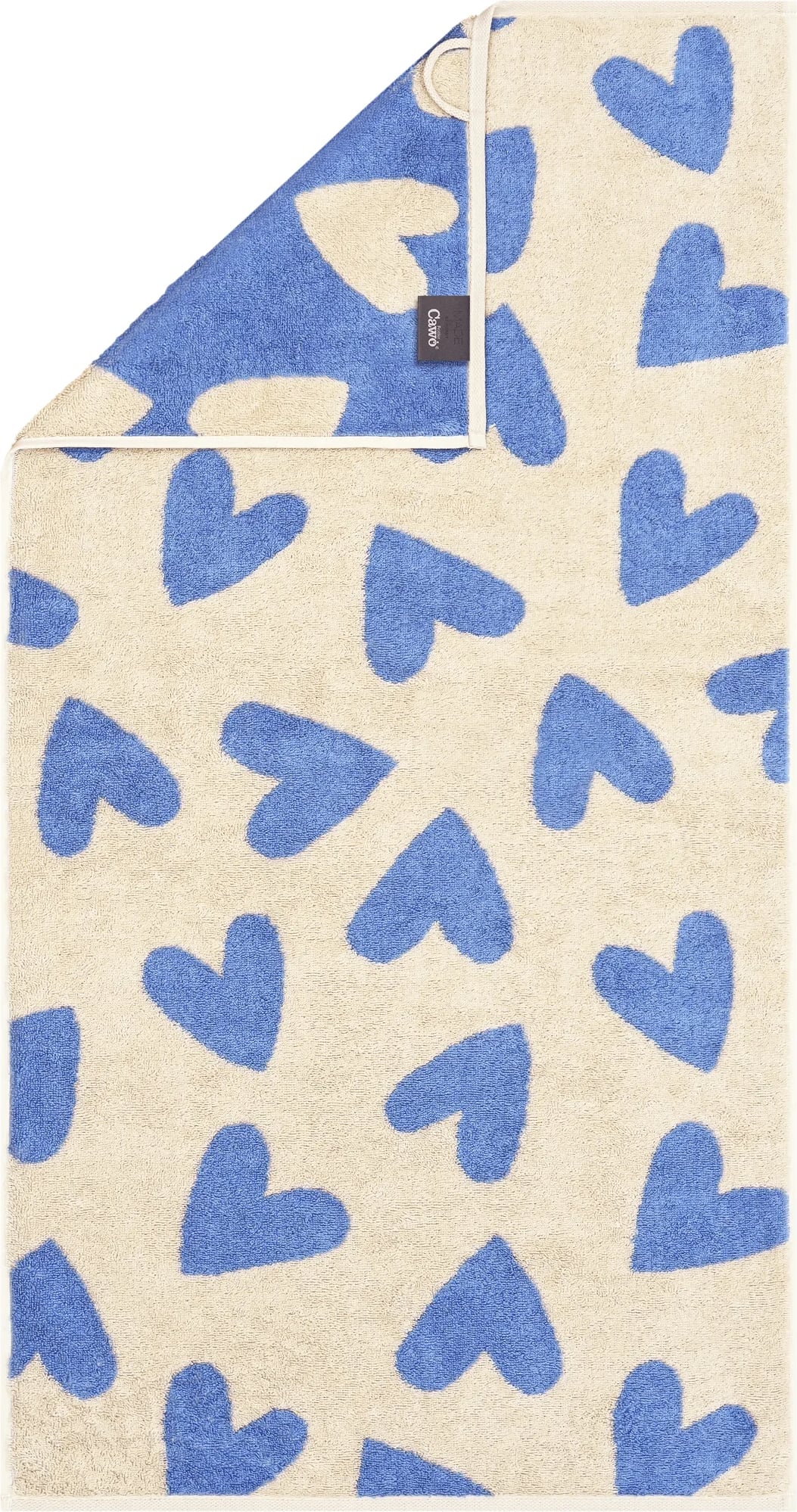 Ręcznik Hearts 50 x 100 cm niebieski