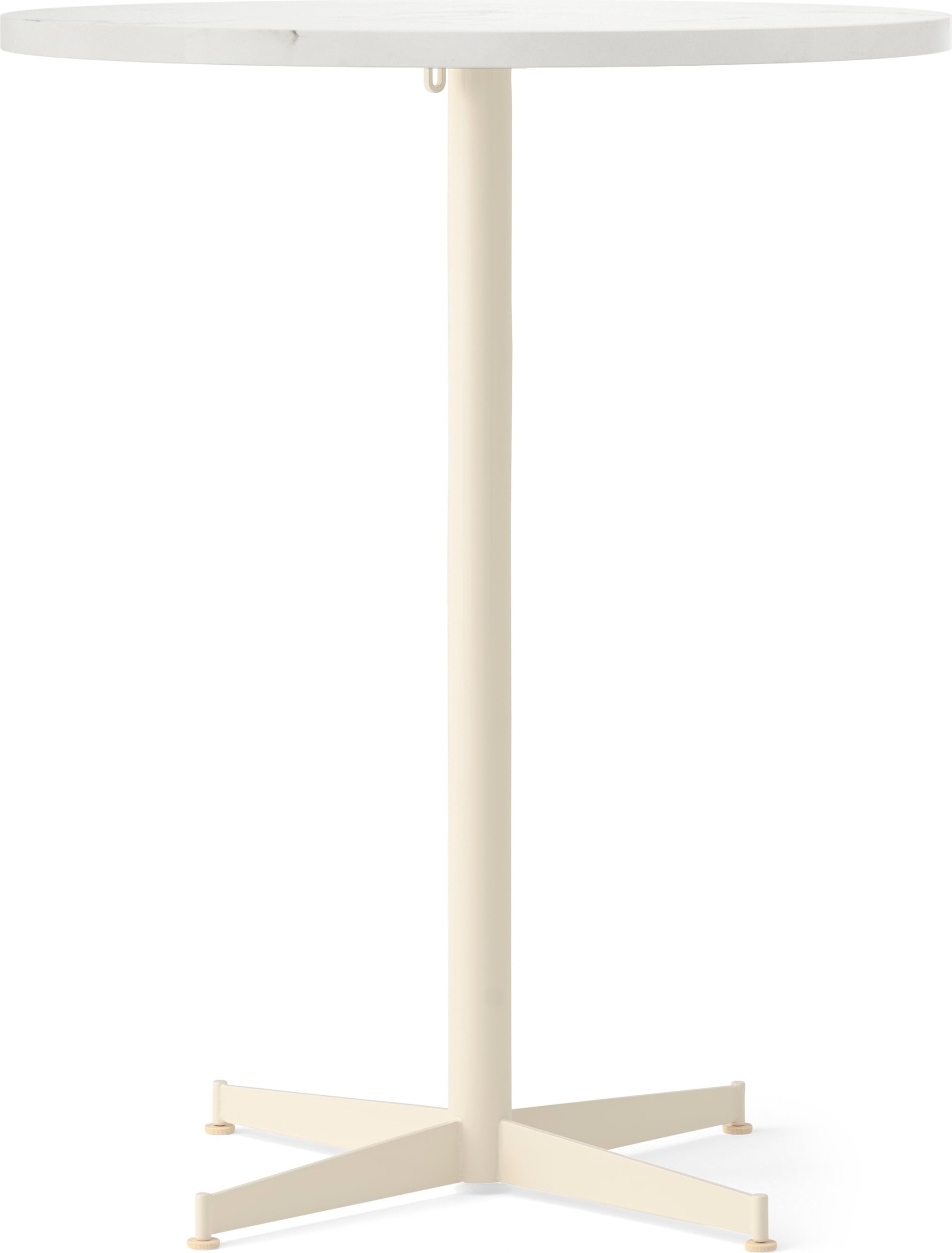 Stół barowy z kremową podstawą Nook Star Base Estremoz niski 80 cm