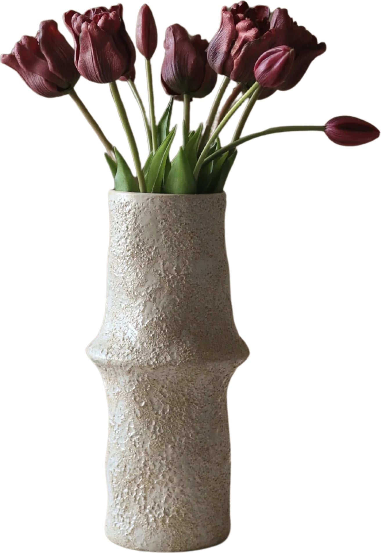 Kwiaty sztuczne bukiet Botane tulipany 44 cm fioletowe