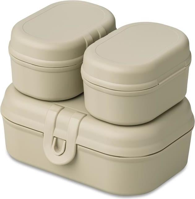 Lunchboxy Pascal Ready Organic mini piaskowe 3 el.