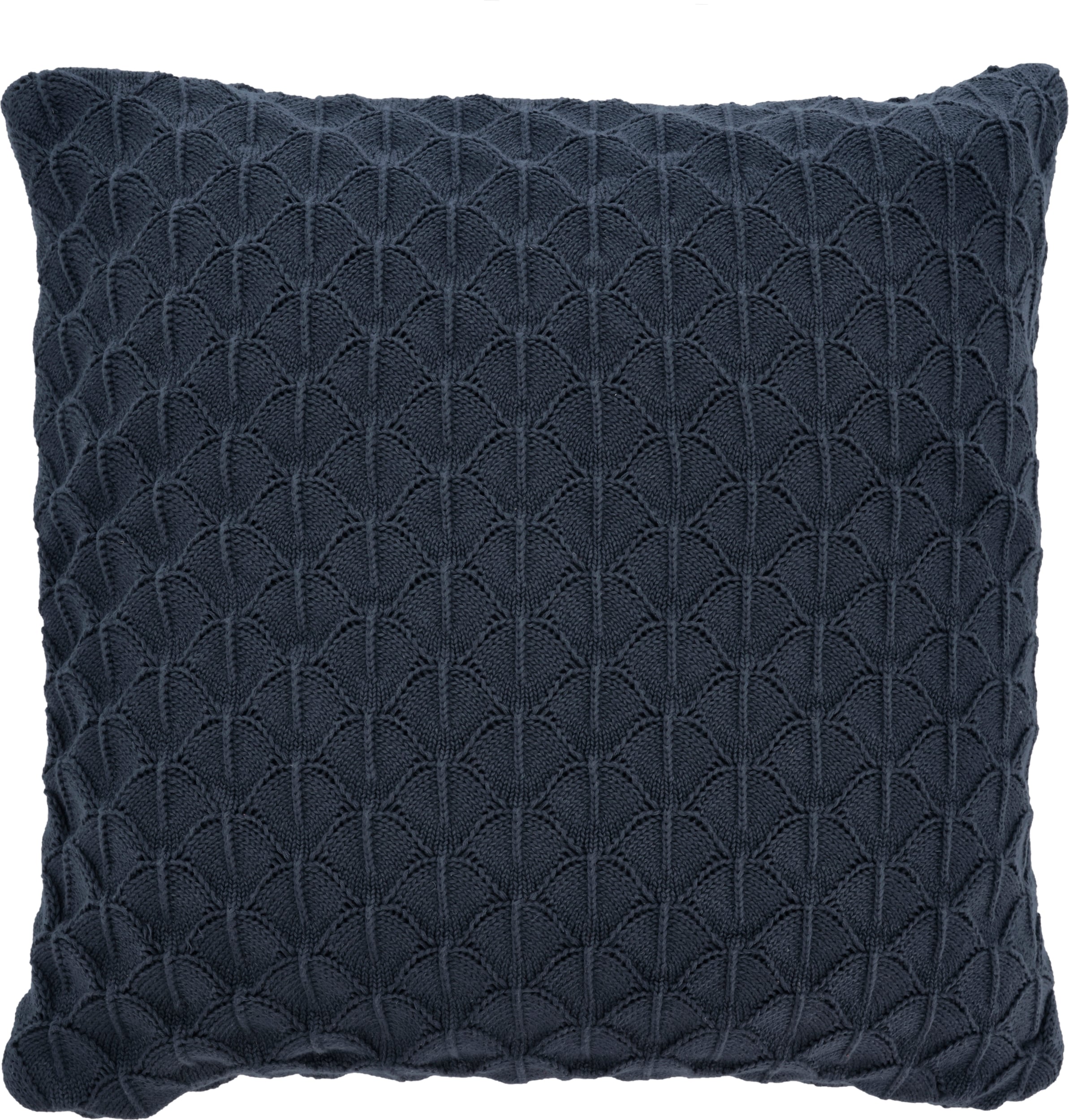 Poduszka dekoracyjna Scallop 45 x 45 cm indygo