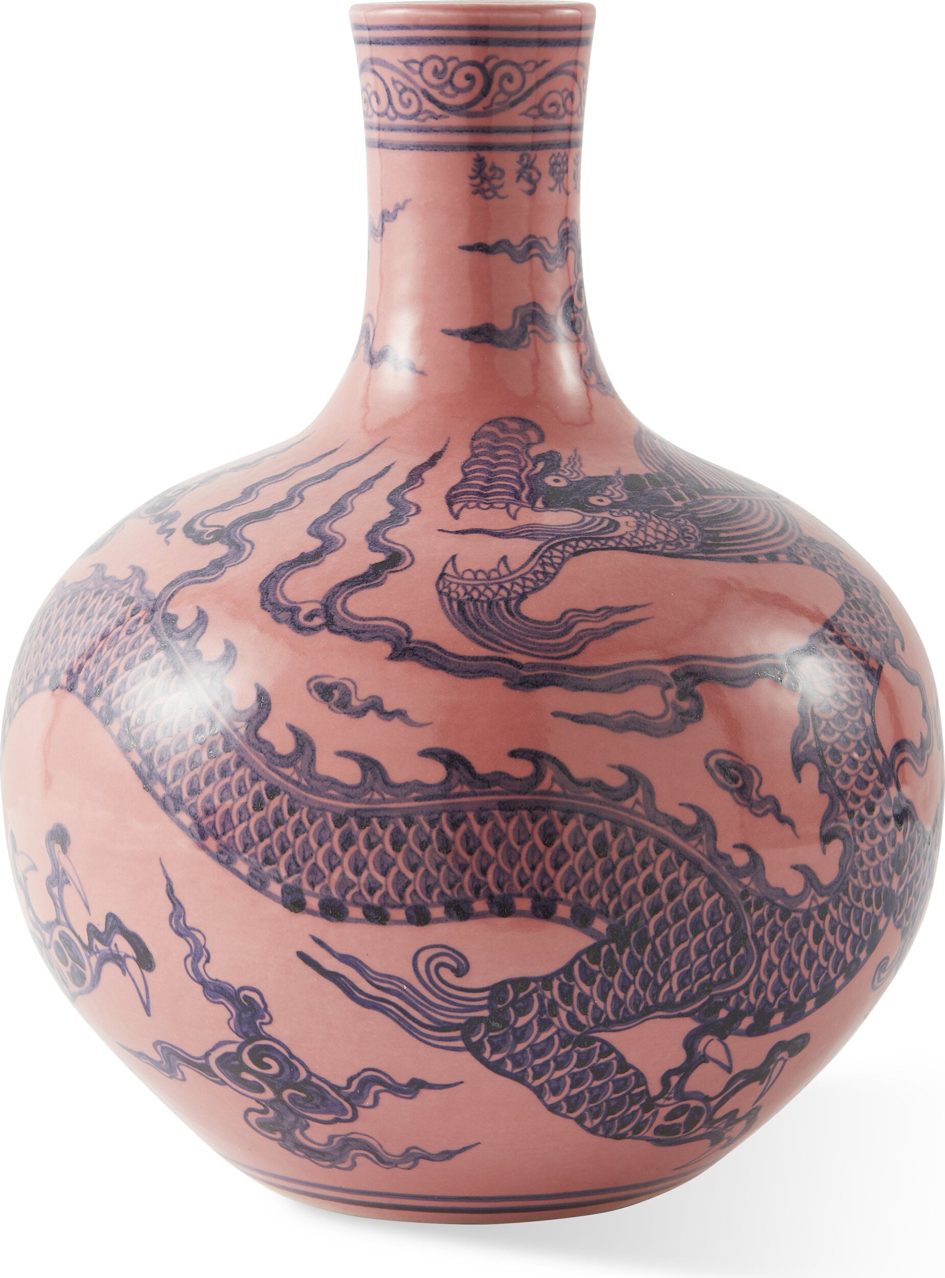 Wazon Dragon różowy