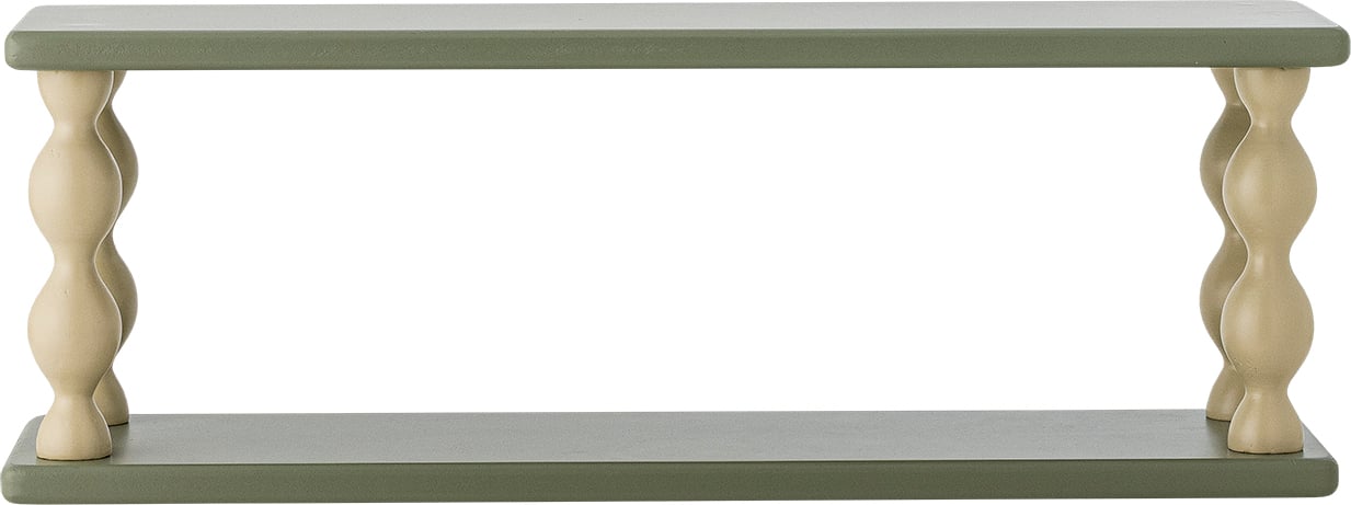 Półka ścienna Bibiola 60 cm zielona
