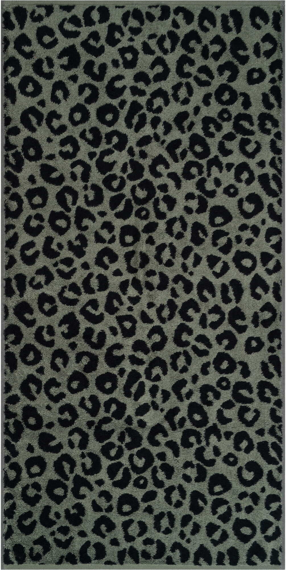 Ręcznik do rąk Two-Tone Leo w panterkę 30 x 50 cm oliwkowy
