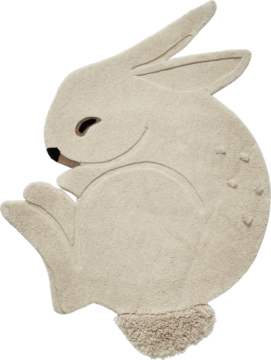 Dywan dziecięcy Rabbit 120 cm kremowy