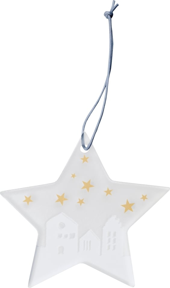 Zawieszka świąteczna Ice Star miasto 8 5 cm