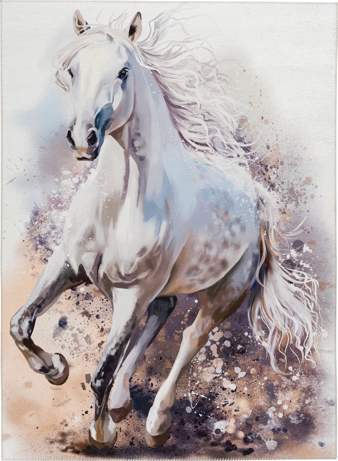 Dywan Torino Kids koń 120 x 170 cm biały