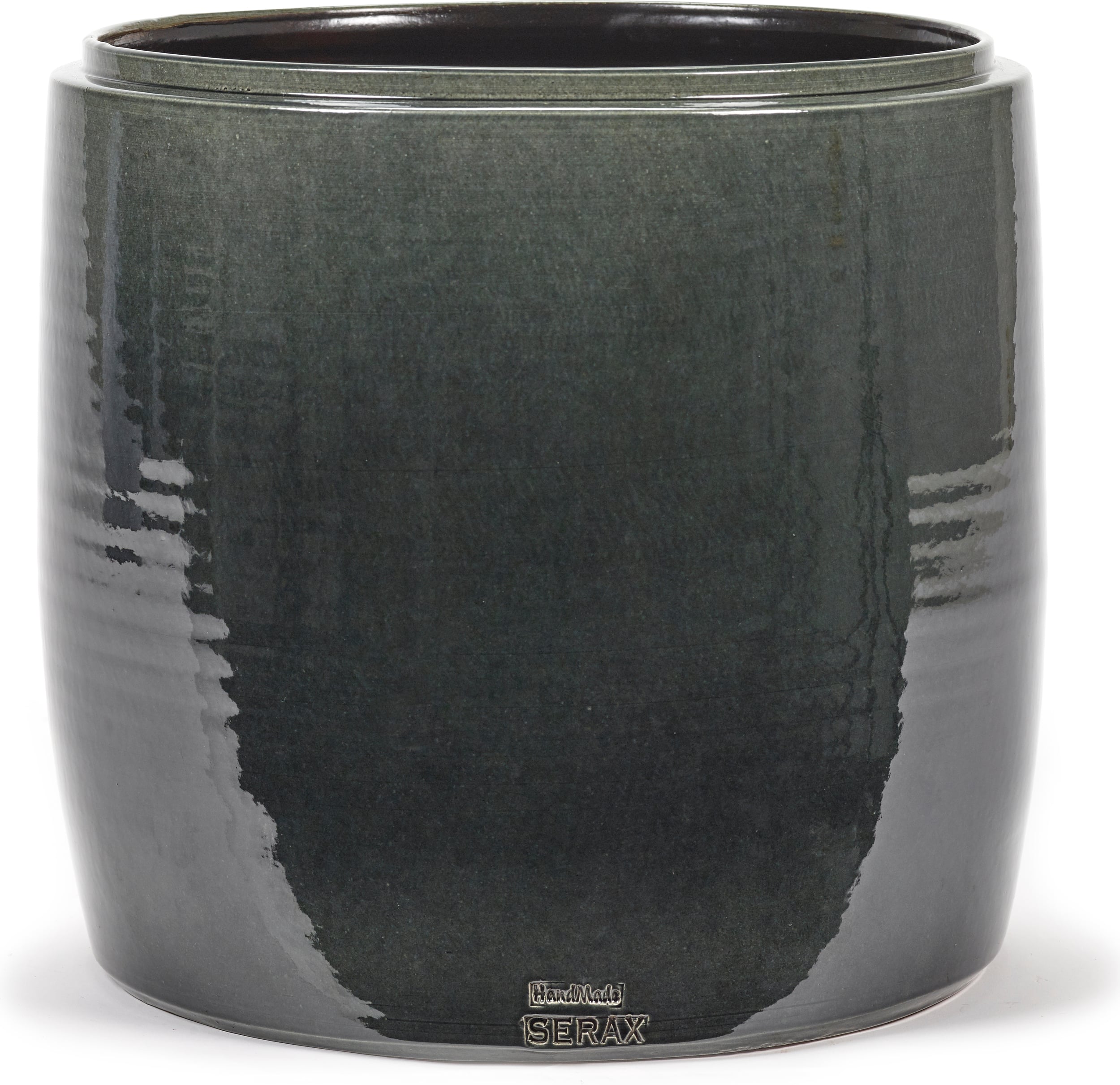 Osłonka na doniczkę Glazed Shades 34 cm ciemnoszara