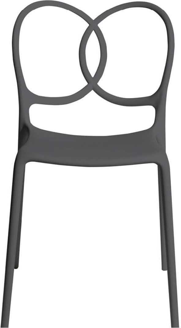Krzesło Sissi ciemnoszare z recyklingu