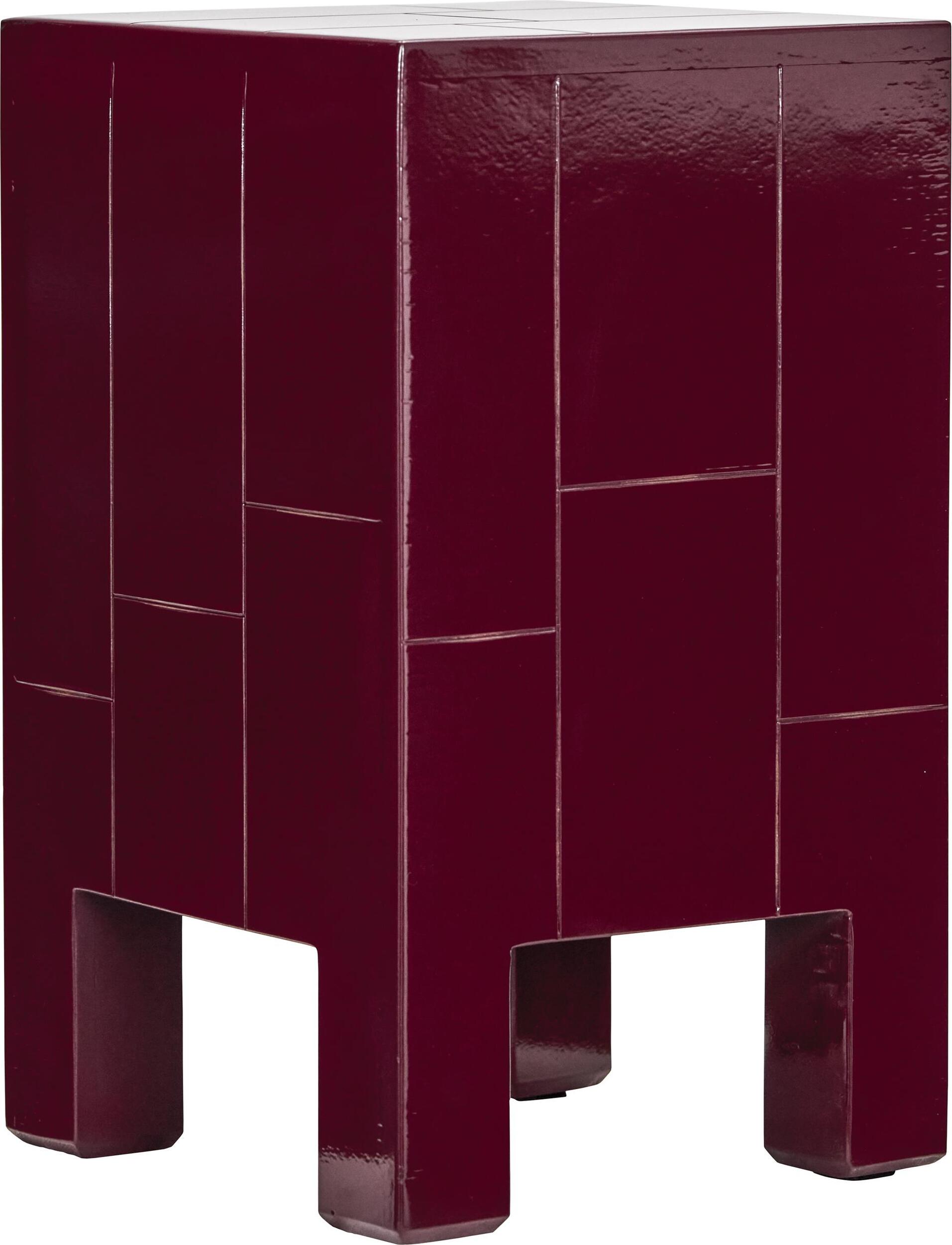 Stolik boczny Brick 30 x 50 5 cm czerwony