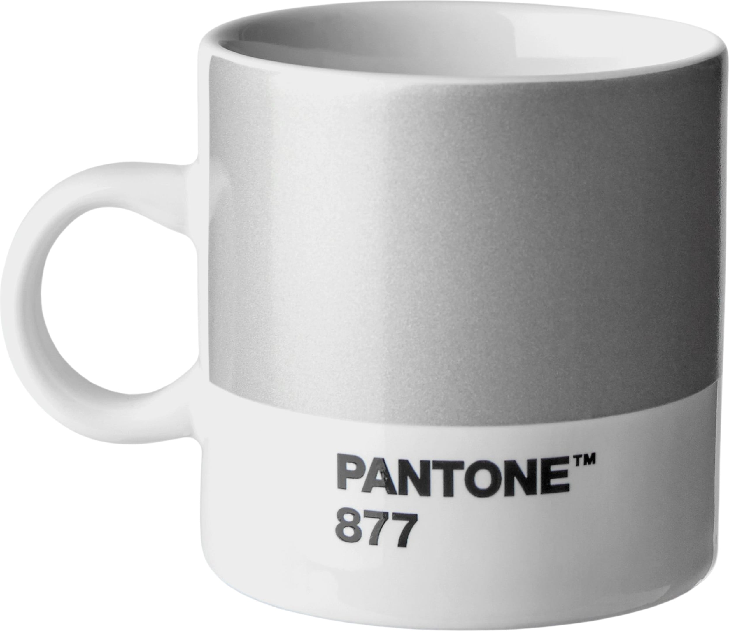 Kubek do espresso Pantone 120 ml srebrny