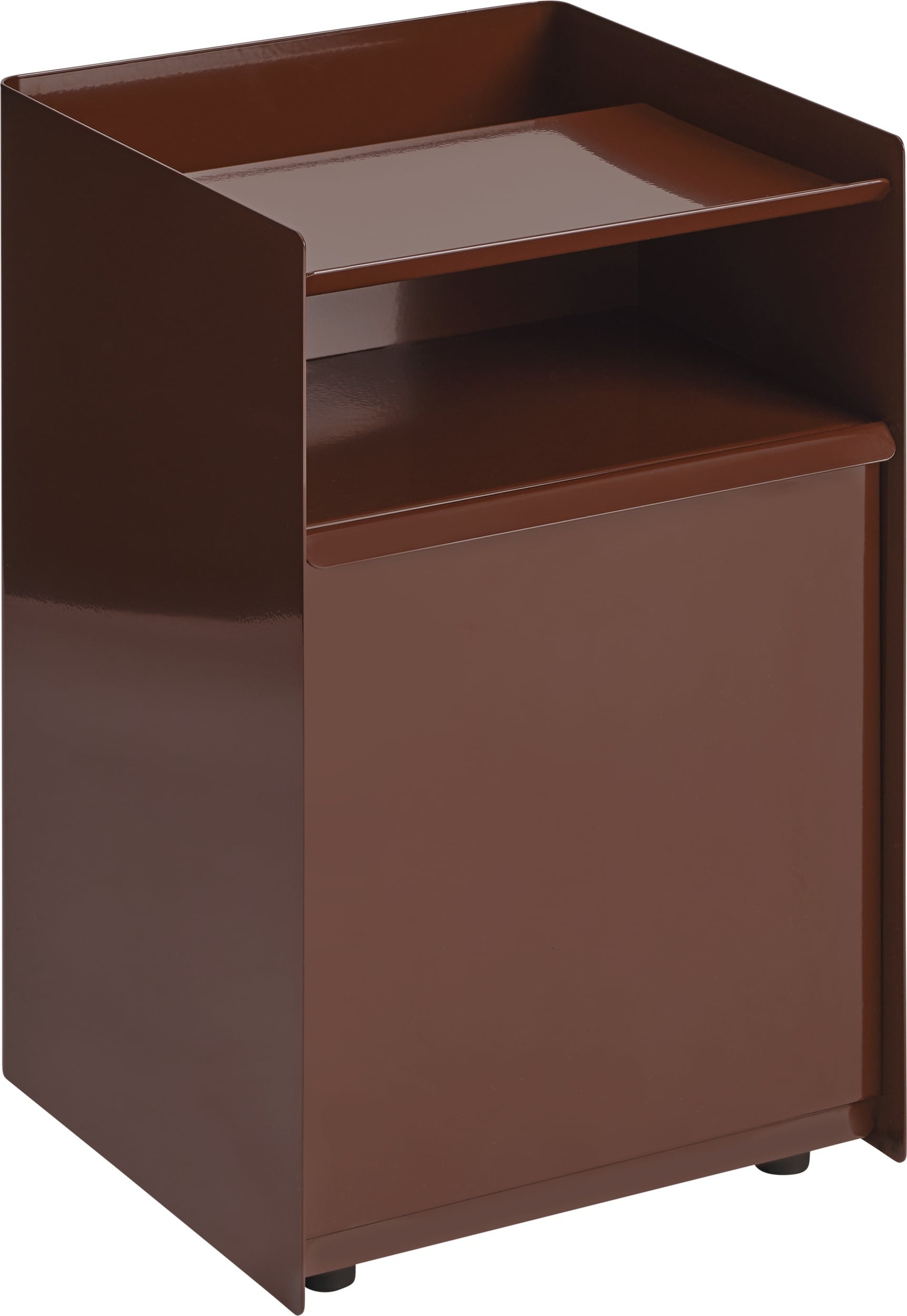 Szafka pomocnicza z szufladą na kółkach Folded 61 5 cm ciemnoczerwona
