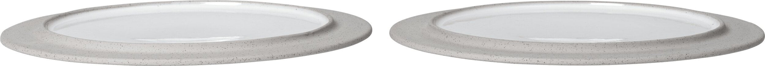 Talerze obiadowe Sonae 25 cm szaro-białe 2 szt.
