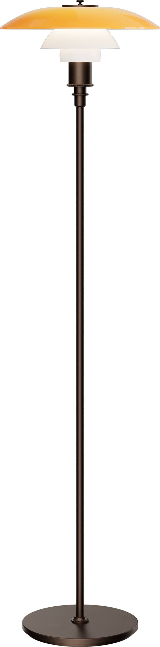 Lampa podłogowa PH 3 Centenary 130 cm bursztynowa
