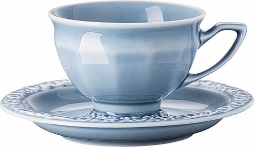Filiżanka do kawy Maria en Vogue Blue 180 ml ze spodkiem