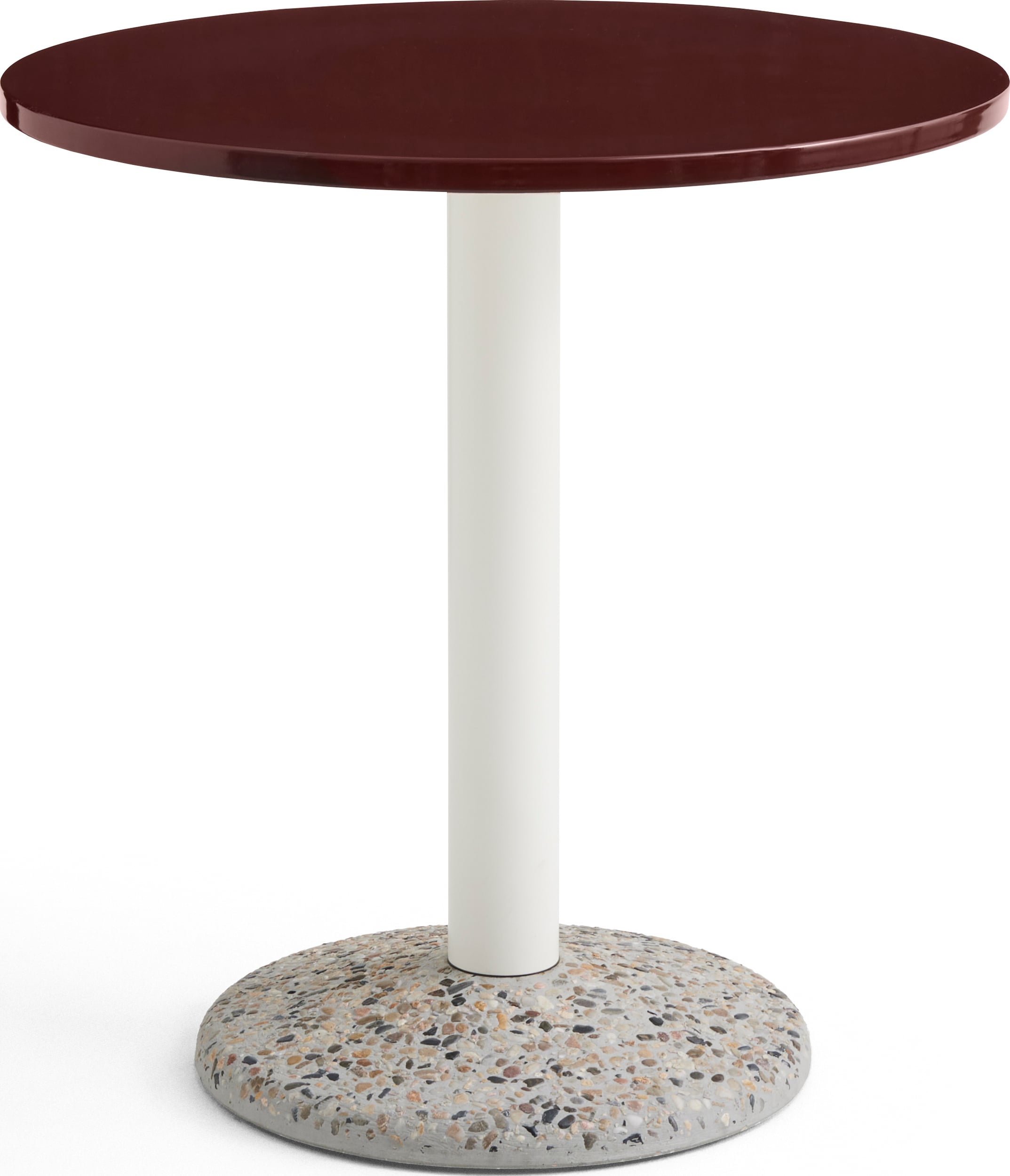 Stół ogrodowy Ceramic 70 cm bordowy