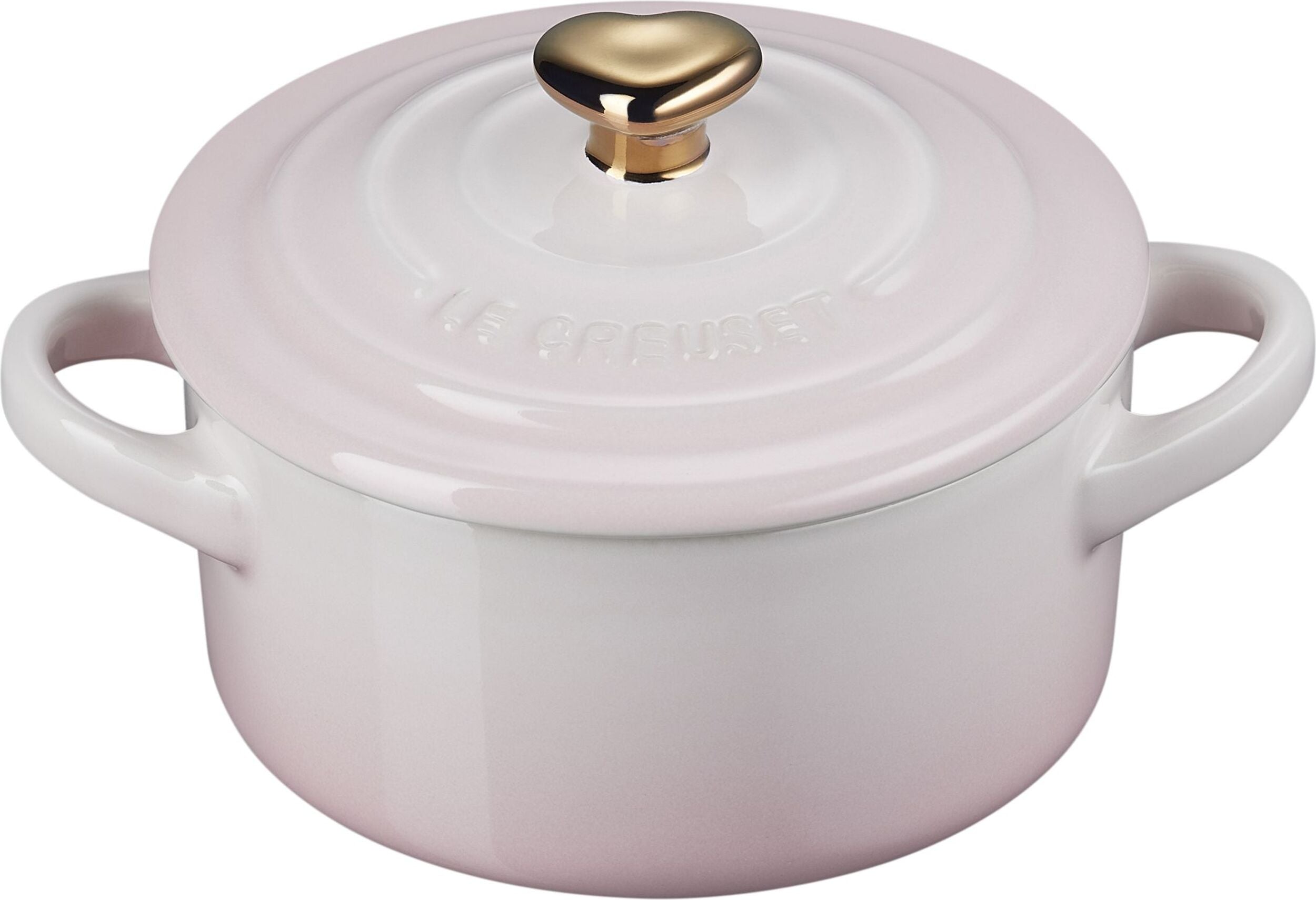 Naczynie do zapiekania i serwowania Mini Cocotte Heart 250 ml jasnoróżowe