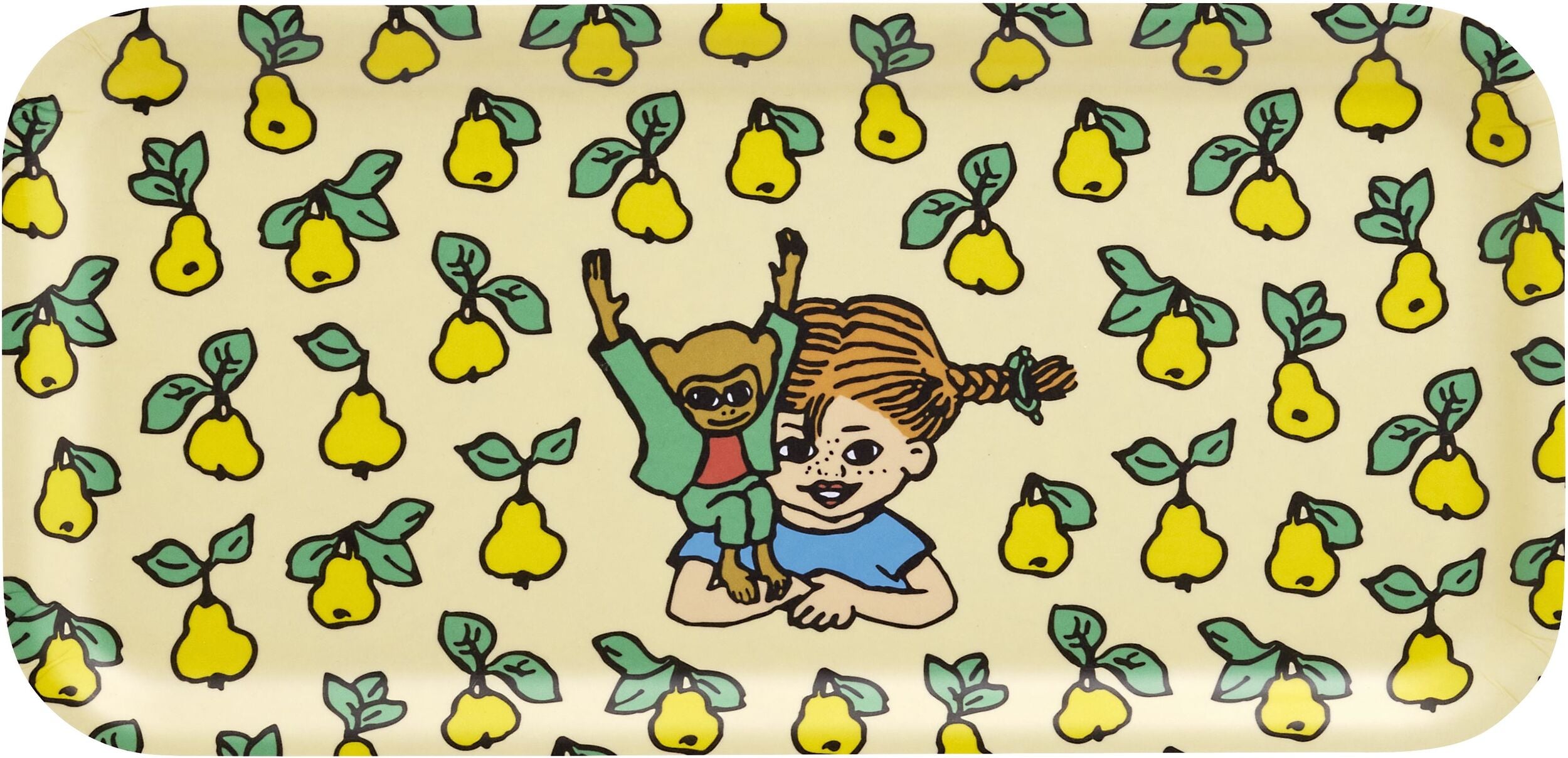 Taca do serwowania Muurla Pippi Pończoszanka Fruits 13 x 27 cm