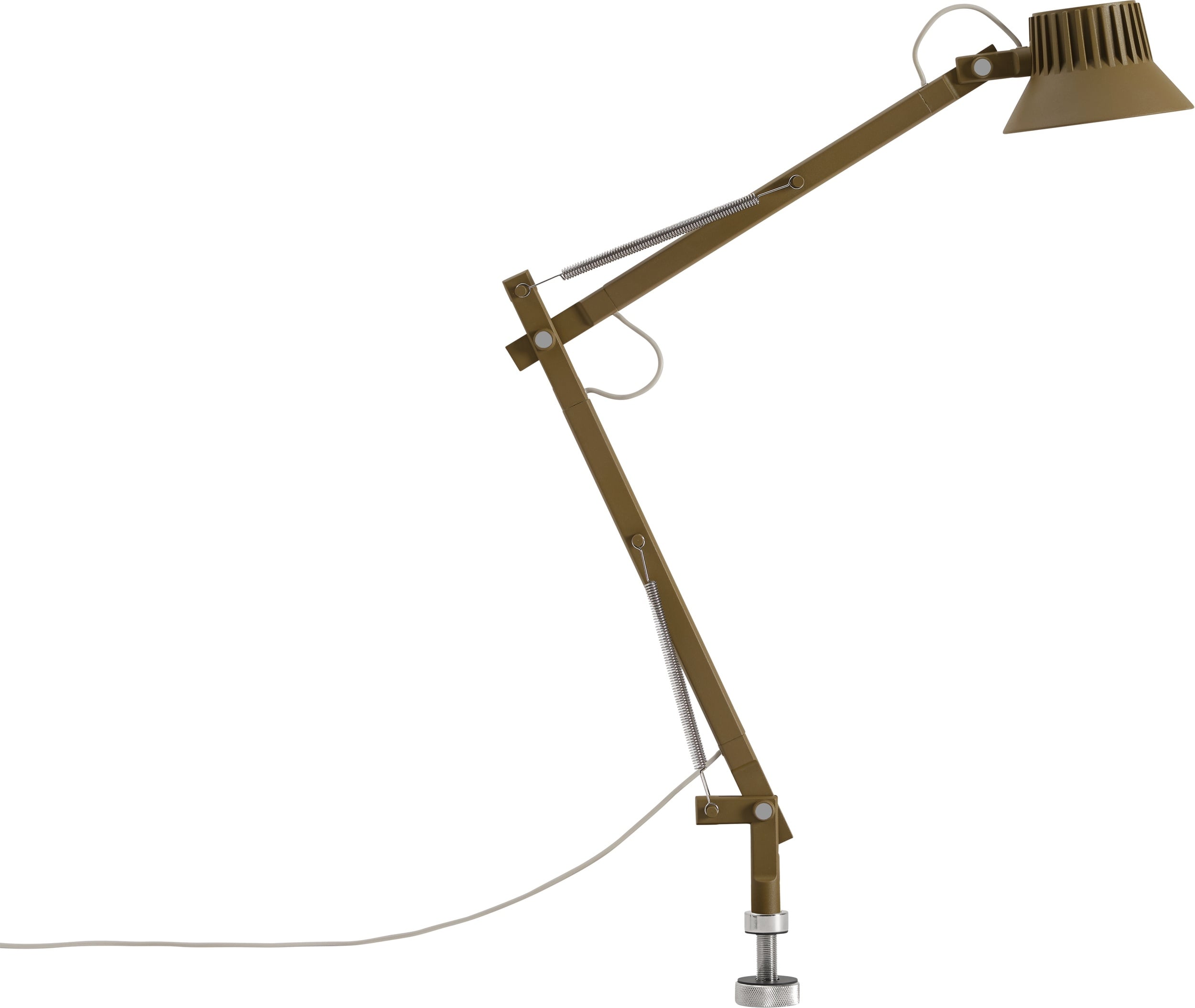 Lampa stołowa Dedicate S2 brązowozielona z trzpieniem mocującym