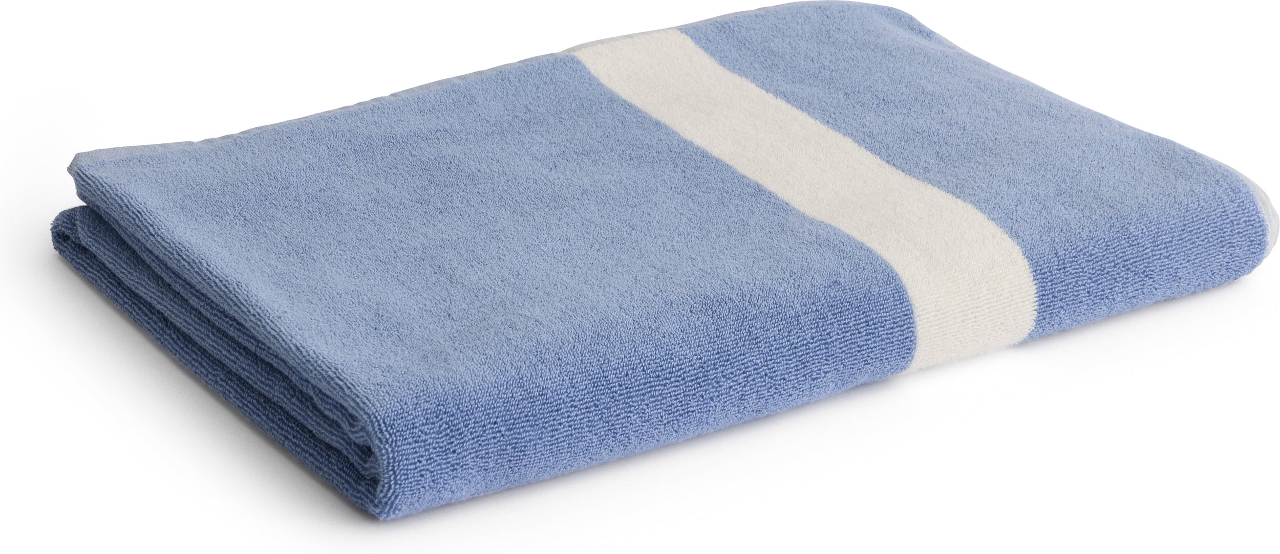 Ręcznik kąpielowy Stripe w pasy 100 x 150 cm niebieski