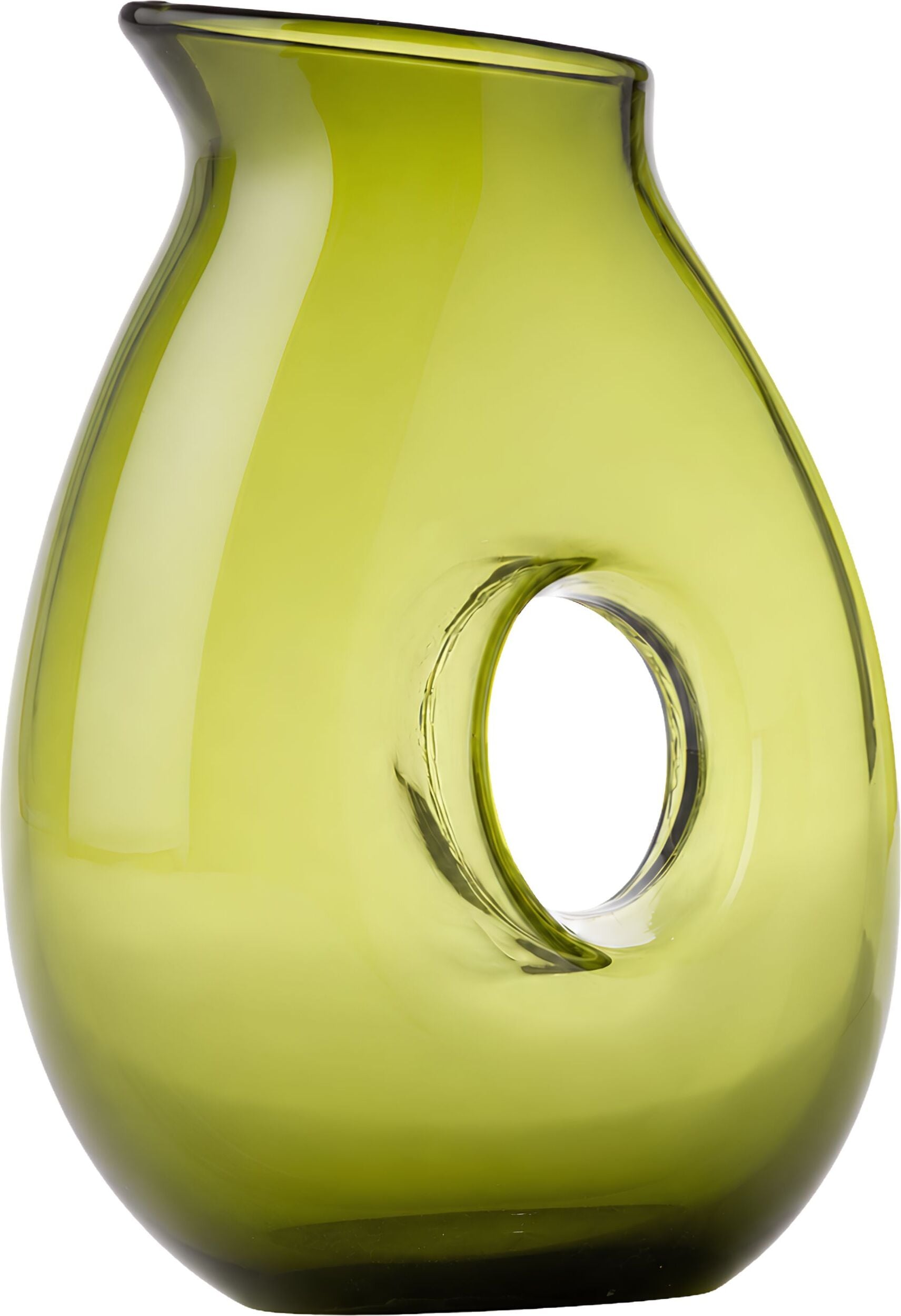 Wazon Jug Hole 850 ml oliwkowy