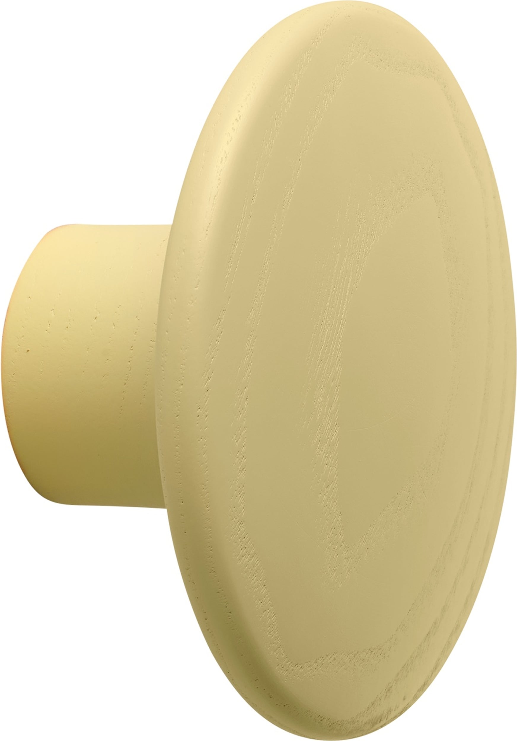 Haczyk ścienny Dots Wood 9 cm jasnożółty