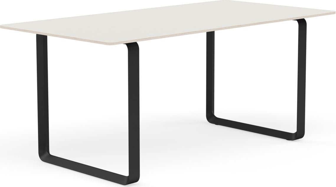 Stół Muuto 170 x 85 cm biały nogi czarne