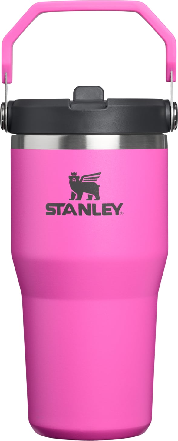 Kubek termiczny z uchwytem i słomką IceFlow Hot Pink 590 ml