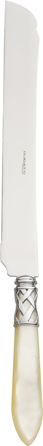 Nóż do ciasta Aladdin 31 cm perłowo-stalowy