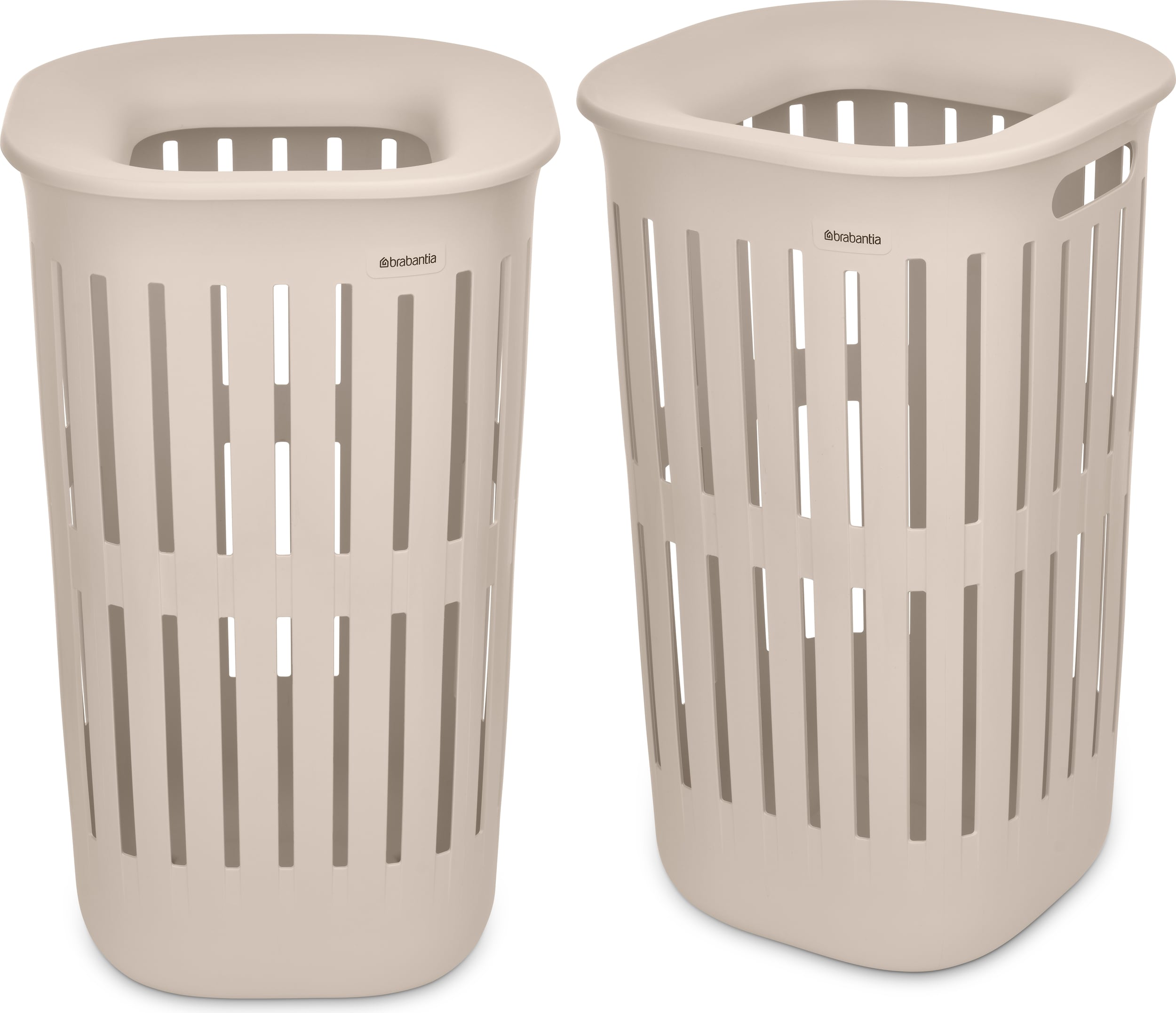Kosze na pranie Collect-It 55 l beżowe 2 szt.