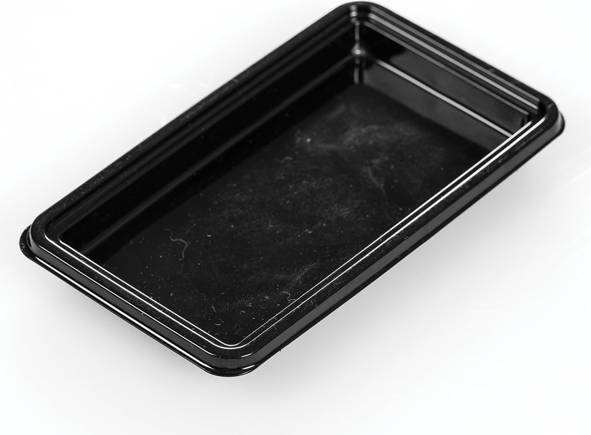 Tacki pod ciasto Silikomart prostokątne 4 9 x 9 5 cm czarne 100 szt.