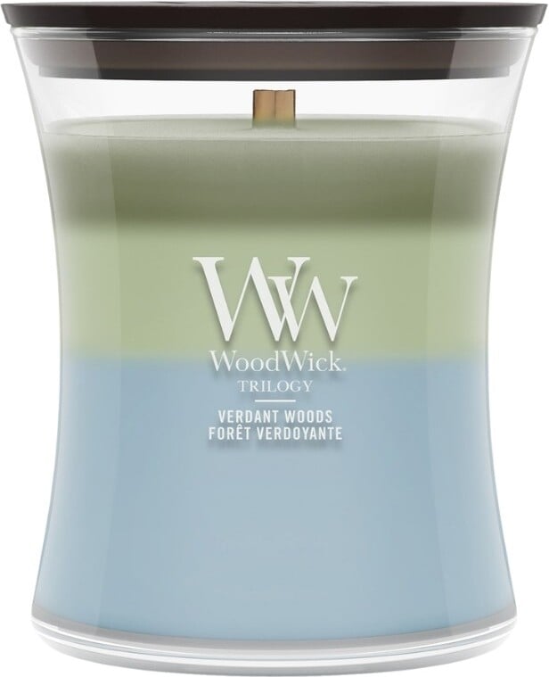 Świeca WoodWick Trilogy Verdant Woods średnia