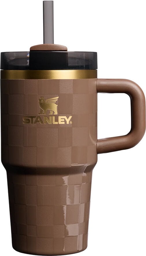 Kubek termiczny z uchwytem i słomką Quencher Flowstate Espresso Check 590 ml