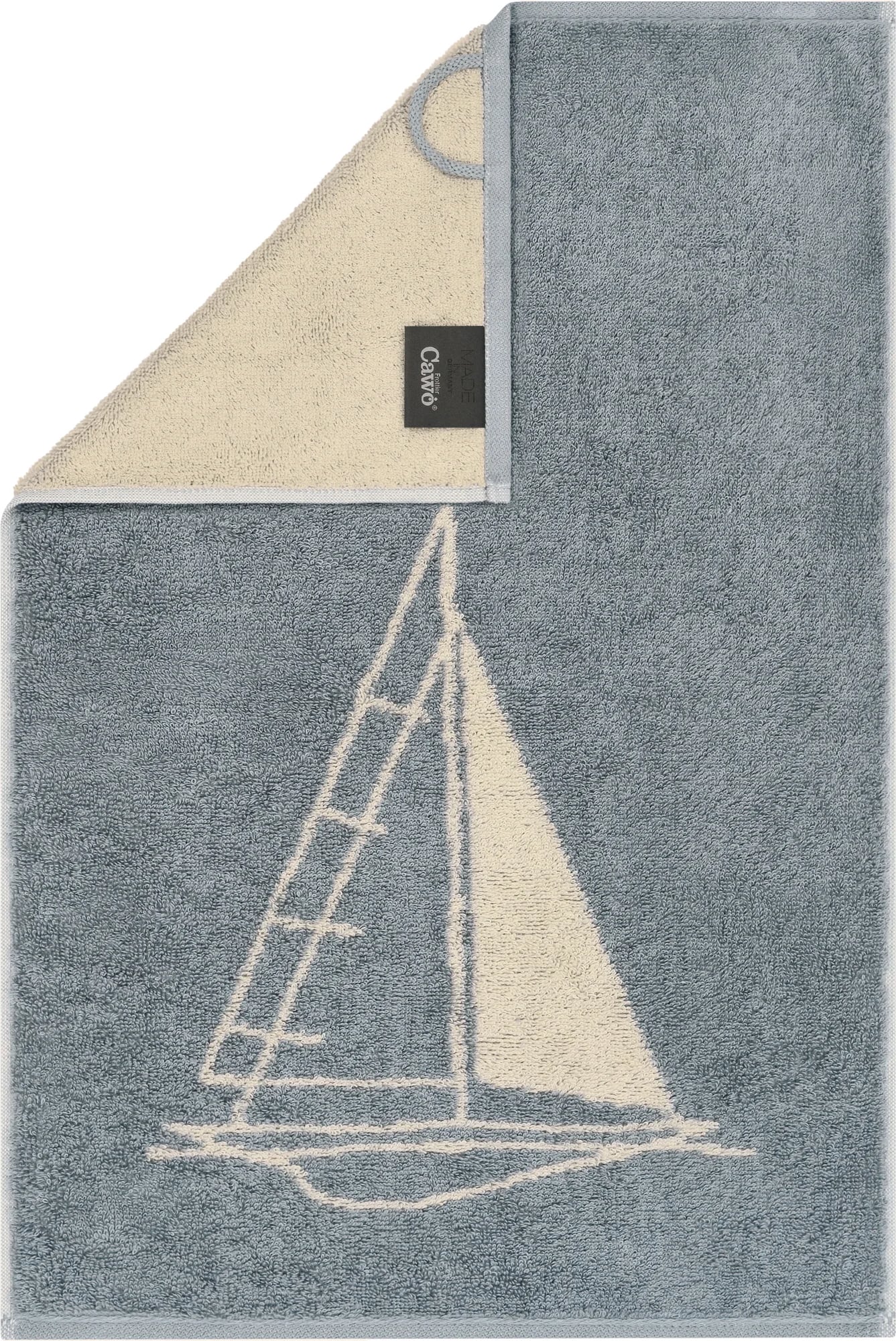 Ręcznik Postcards Sailing Boat 30 x 50 cm niebieski