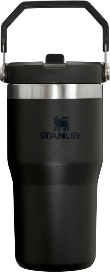 Kubek termiczny z uchwytem i słomką IceFlow Black 2.0 590 ml