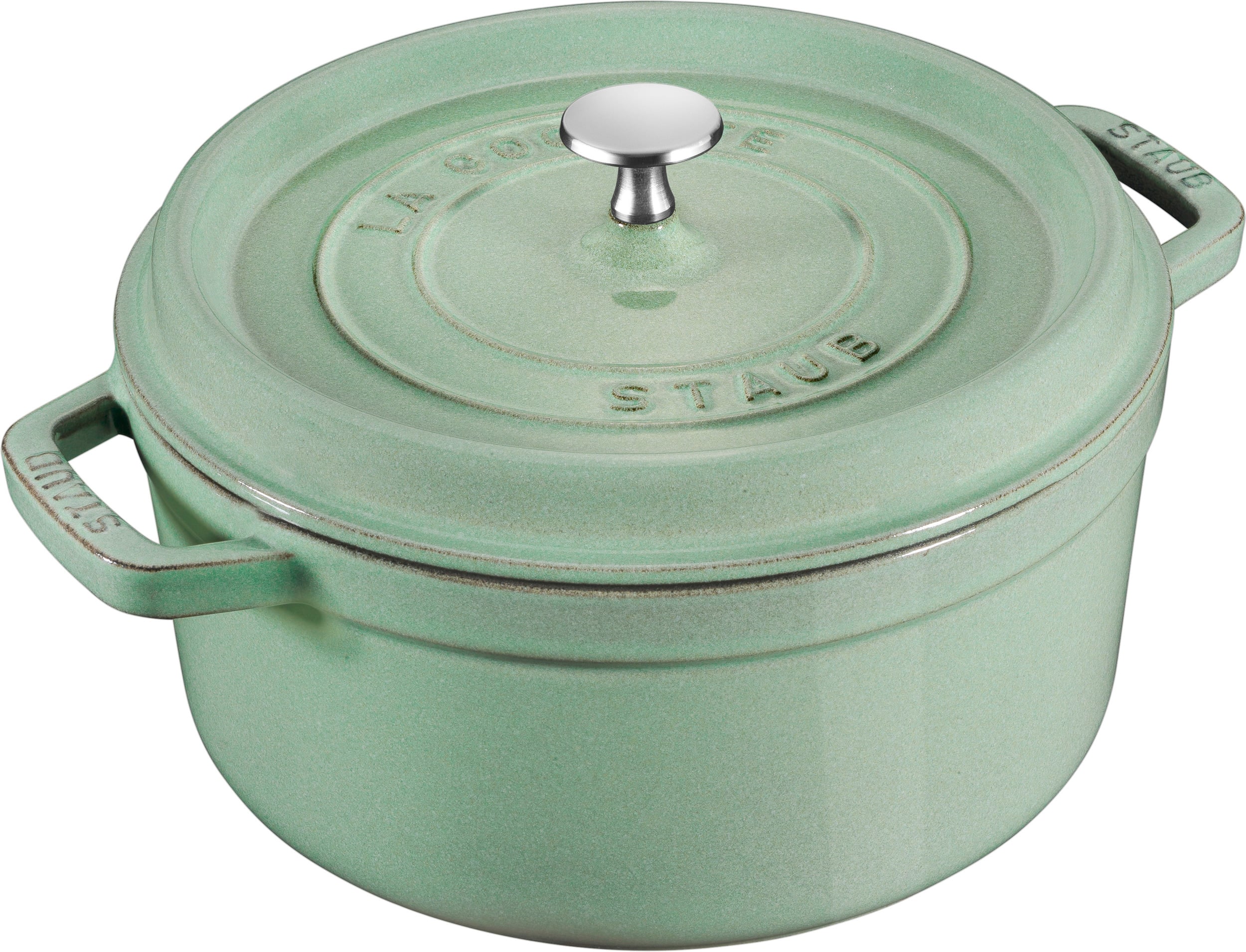Garnek La Cocotte 5 2 l miętowy żeliwny