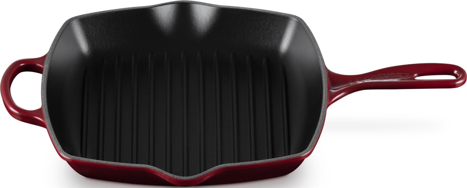 Patelnia grillowa Signature kwadratowa 26 cm burgundowa