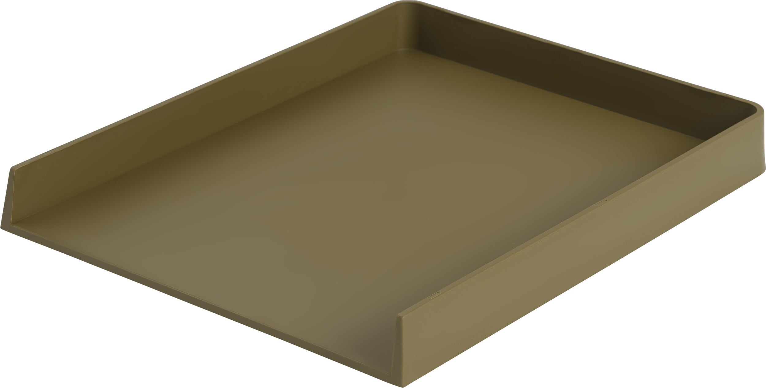 Taca do organizera na biurko Arrange 32 x 25 cm brązowozielona