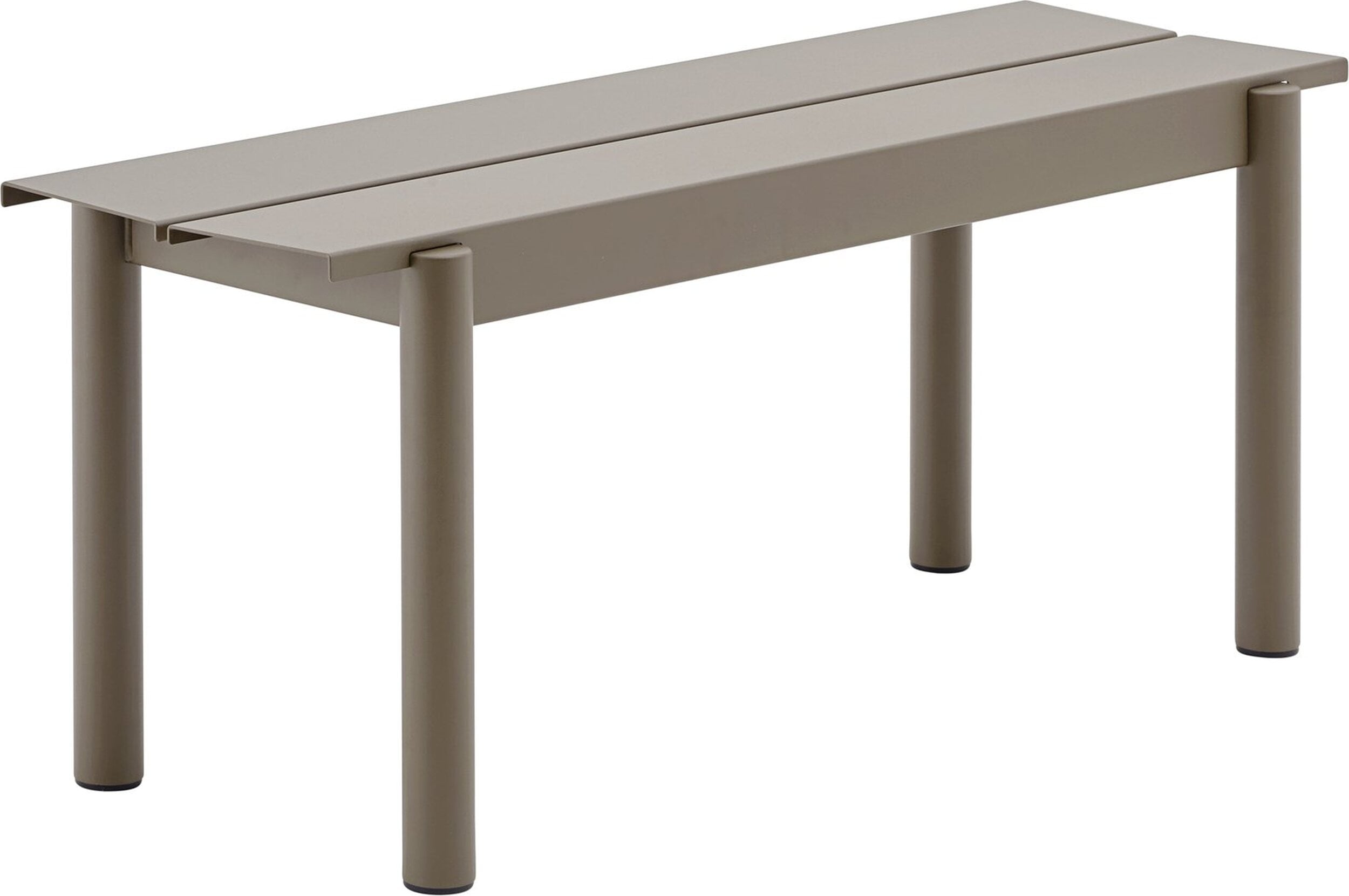 Ławka ogrodowa Linear 110 cm taupe